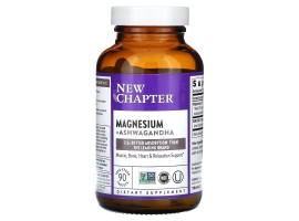 New Chapter Magnesium + Ashwagandha, 90 vege tabs New Chapter Magnesium + Ashwagandha, 90 vege tabs